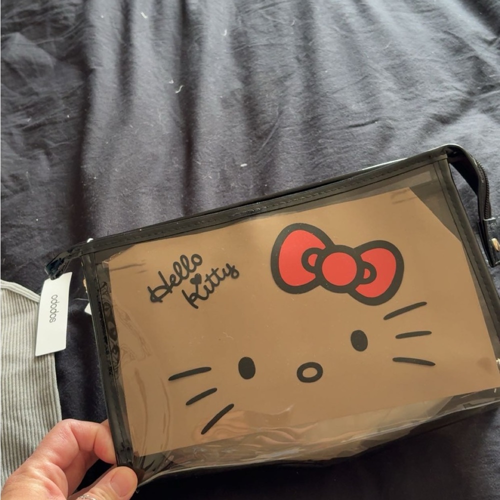 Hello Kitty Black and Tan Travel Bag